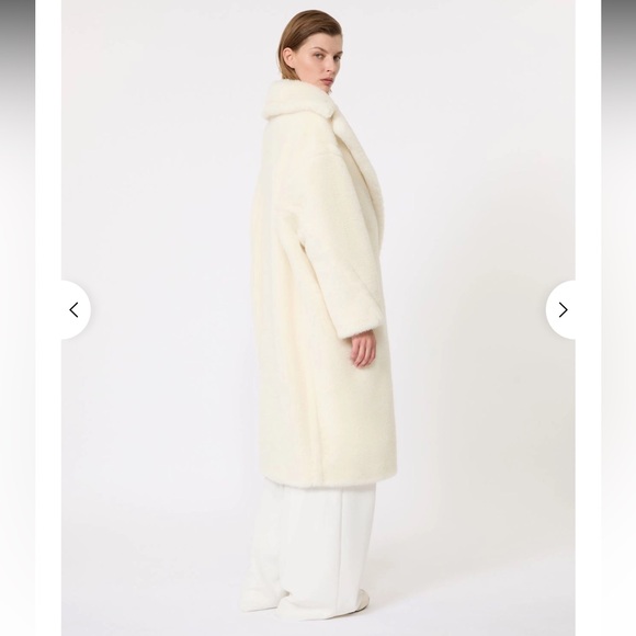 Max Mara Teddy Bear Icon Coat White- Size S - Picture 3 of 11